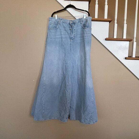 Brand New Free People We the People CRVY Pacifica Wide-Leg Jeans sz 34 - Picture 4 of 7